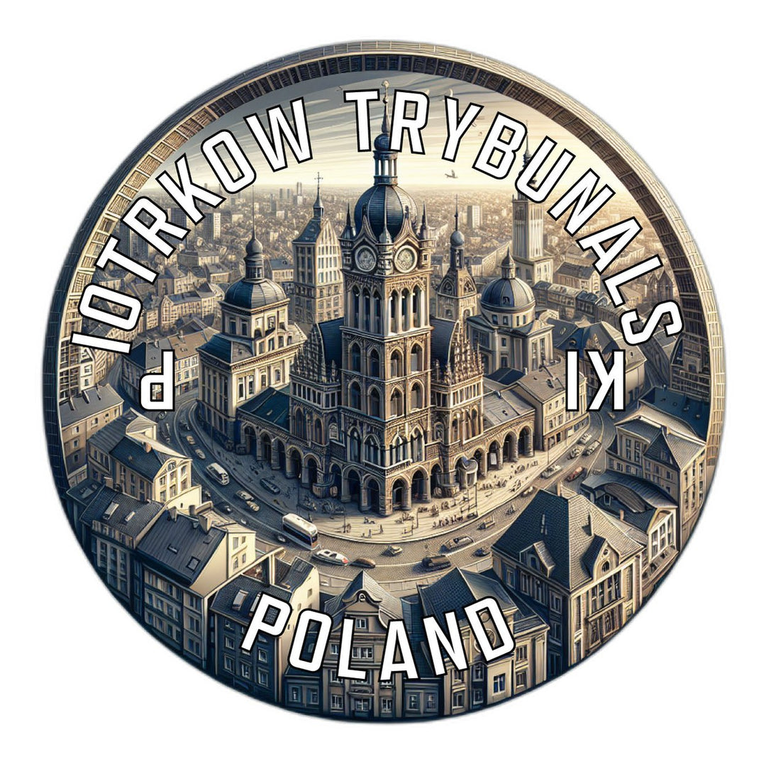 Piotrkow Trybunalski Poland Souvenir Die Cut Flat Magnet Image 1