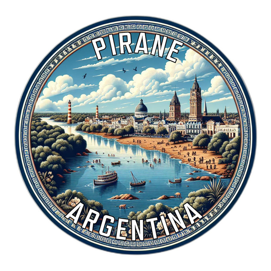 Pirane Argentina Souvenir Die Cut Flat Magnet Image 1