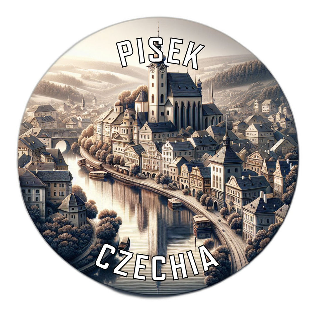 Pisek Czechia Souvenir Die Cut Flat Magnet Image 1