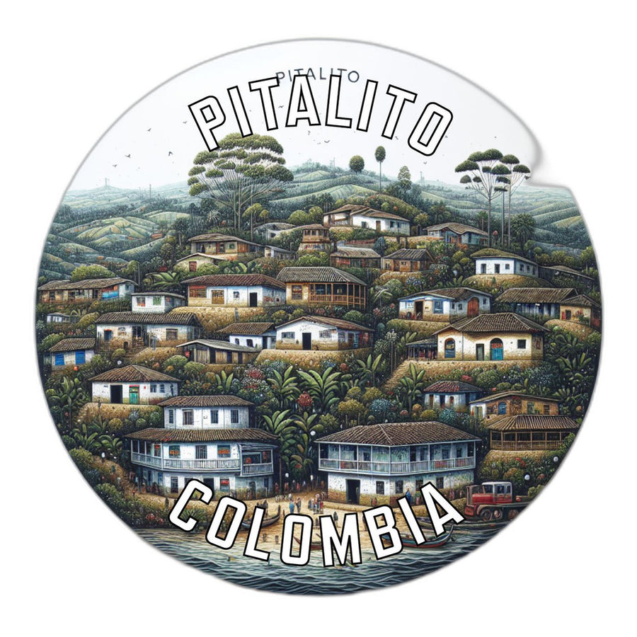 Pitalito Colombia Souvenir Die Cut Flat Magnet Image 1