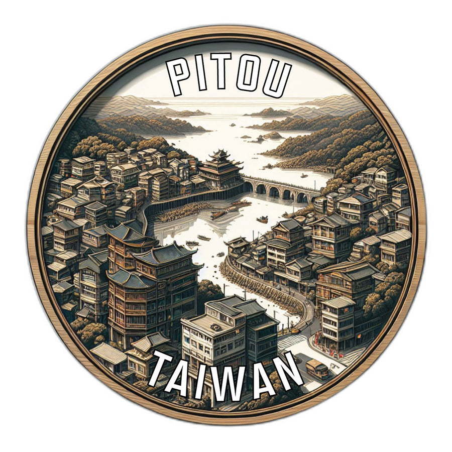 Pitou Taiwan Souvenir Die Cut Flat Magnet Image 1