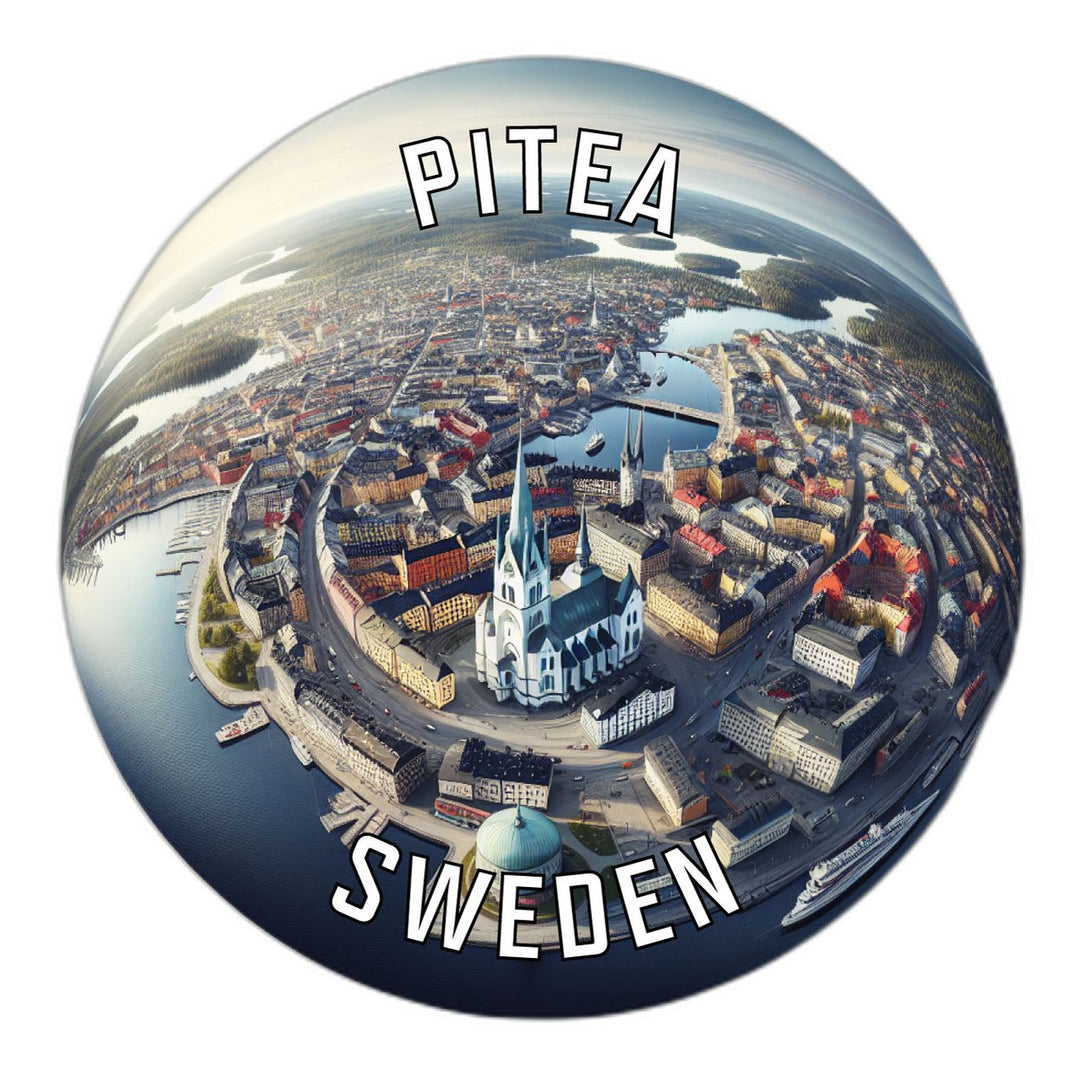 Pitea Sweden Souvenir Die Cut Flat Magnet Image 1