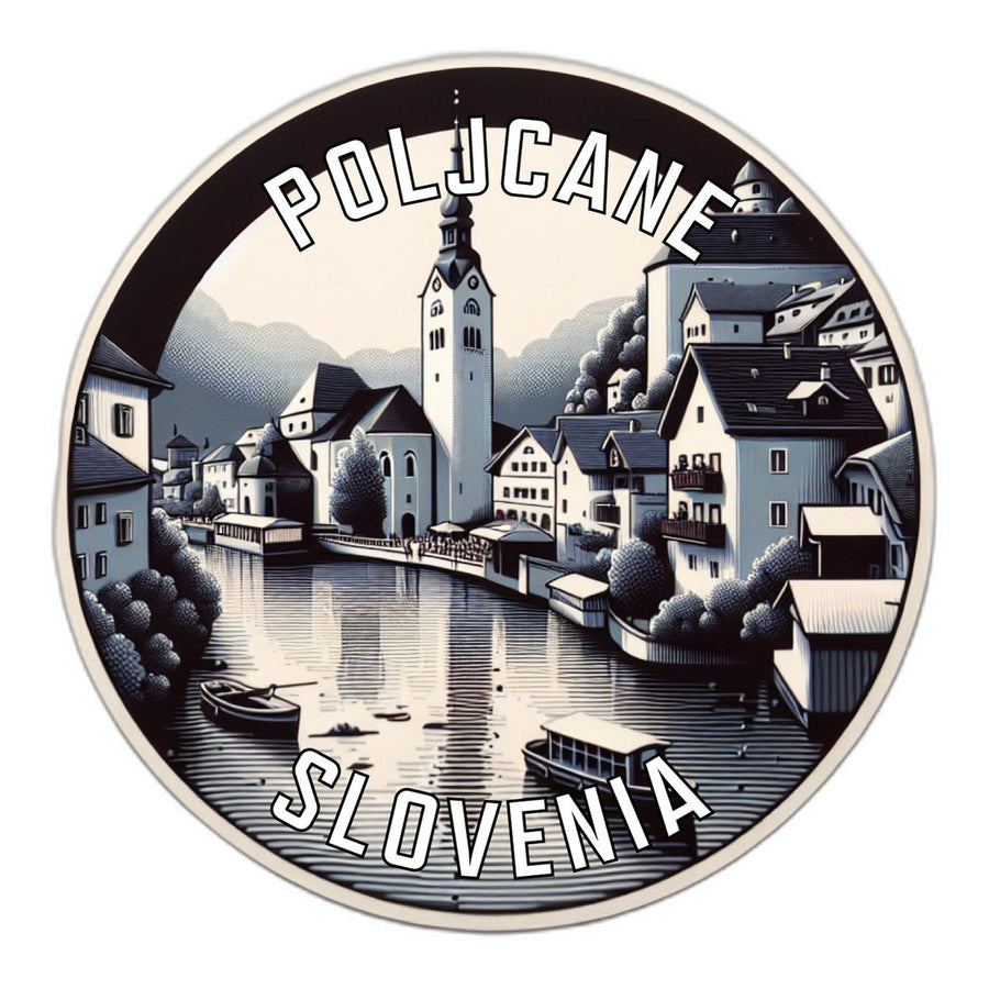 Poljcane Slovenia Souvenir Die Cut Flat Magnet Image 1