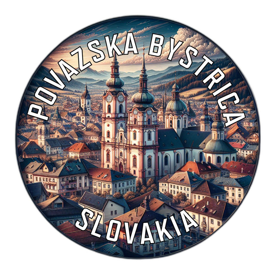 Povazska Bystrica Slovakia Souvenir Die Cut Flat Magnet Image 1