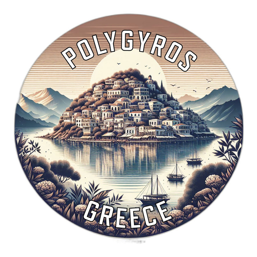 Polygyros Greece Souvenir Die Cut Flat Magnet Image 1