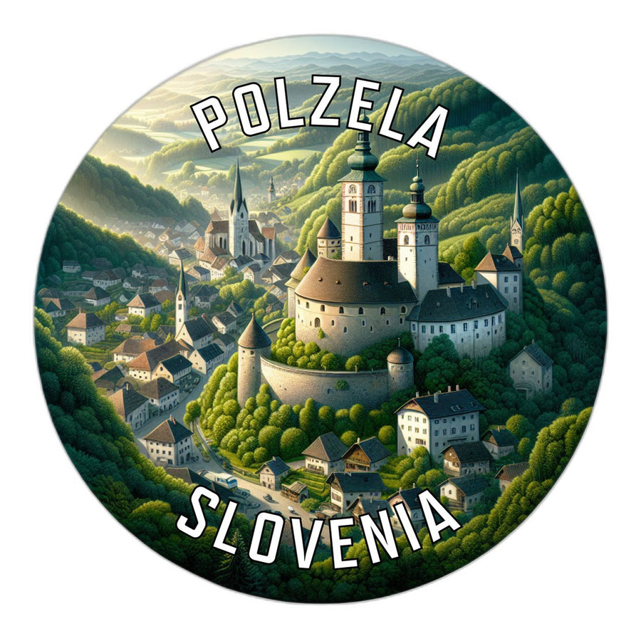 Polzela Slovenia Souvenir Die Cut Flat Magnet Image 1