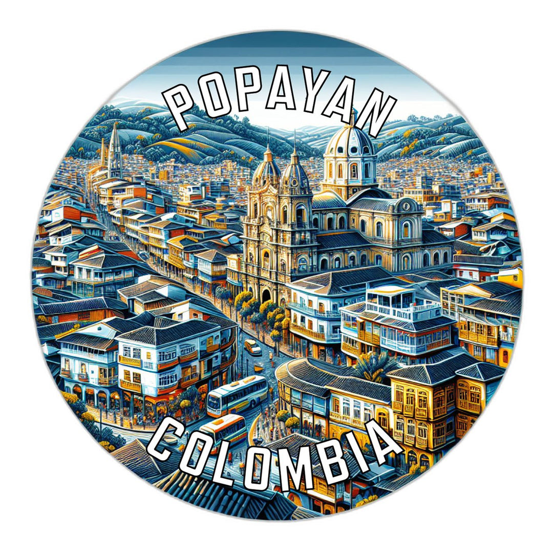 Popayan Colombia Souvenir Die Cut Flat Magnet Image 1