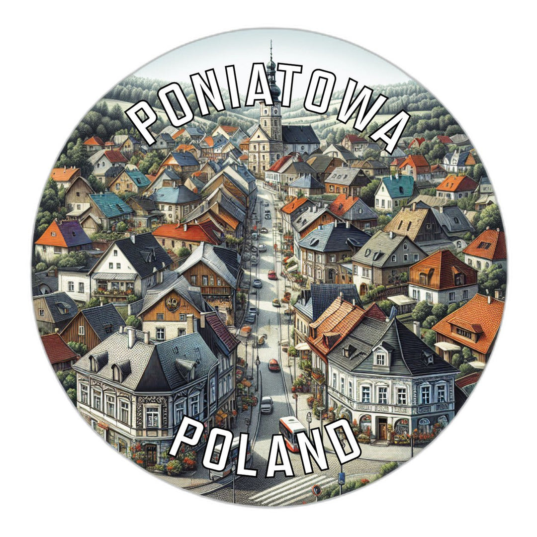 Poniatowa Poland Souvenir Die Cut Flat Magnet Image 1