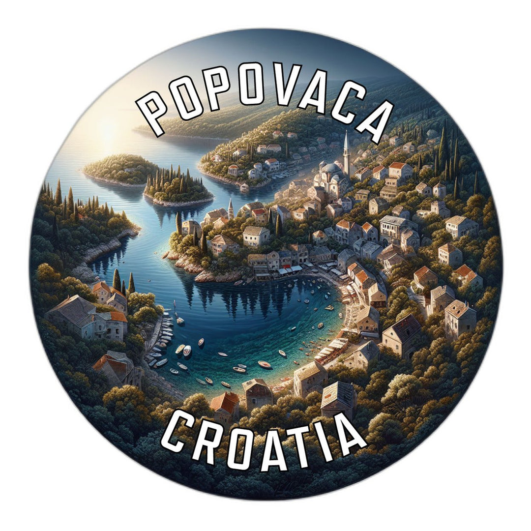 Popovaca Croatia Souvenir Die Cut Flat Magnet Image 1