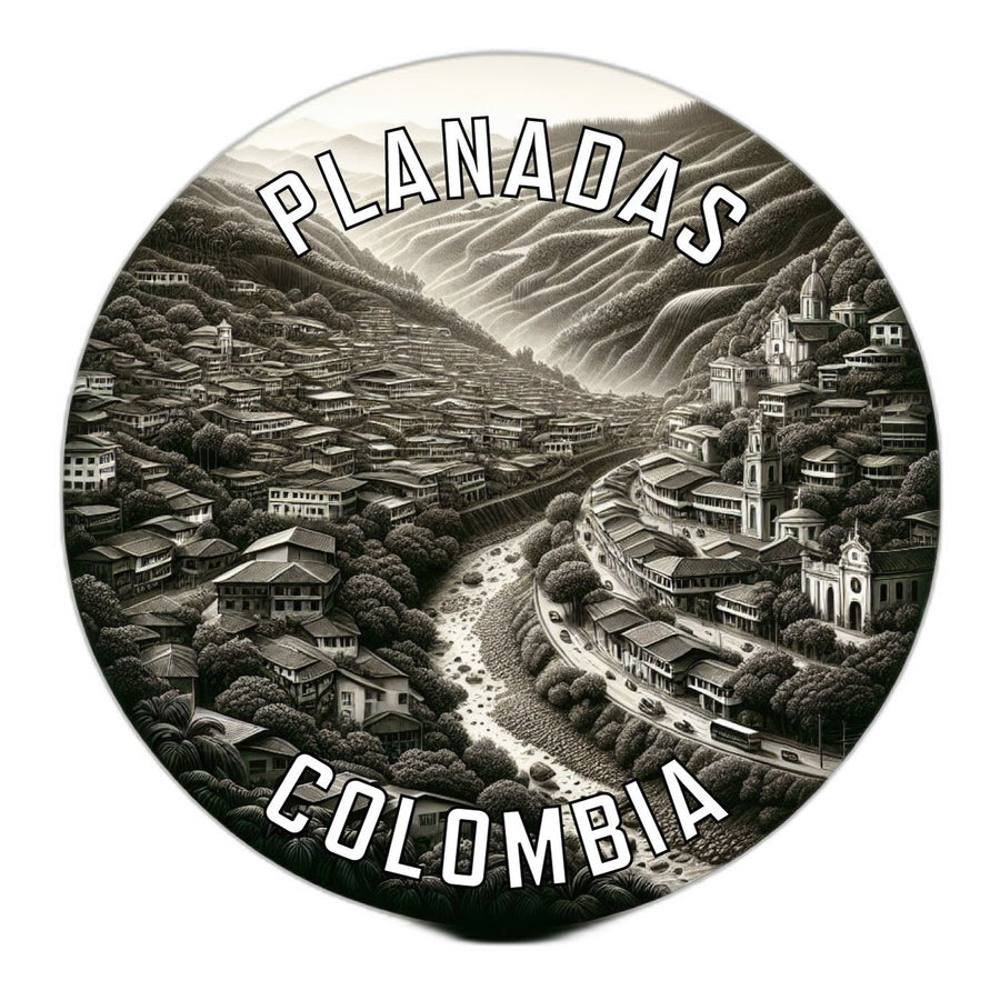 Planadas Colombia Souvenir Die Cut Flat Magnet Image 1