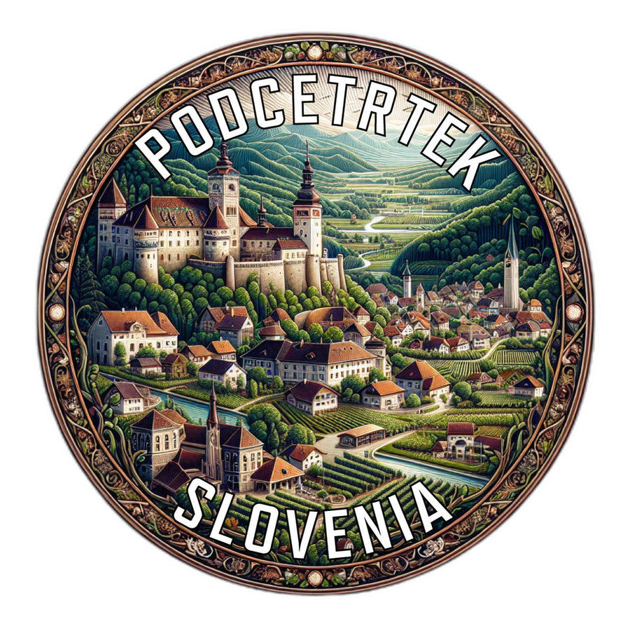 Podcetrtek Slovenia Souvenir Die Cut Flat Magnet Image 1