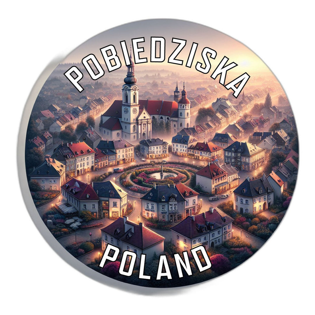 Pobiedziska Poland Souvenir Die Cut Flat Magnet Image 1