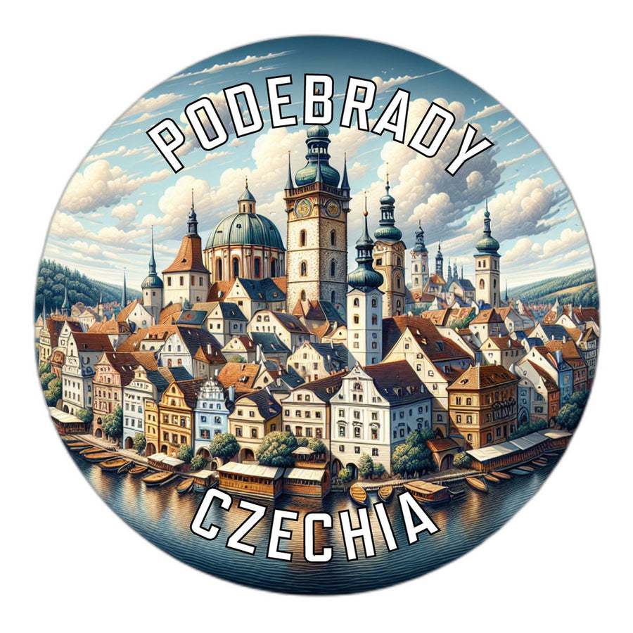 Podebrady Czechia Souvenir Die Cut Flat Magnet Image 1