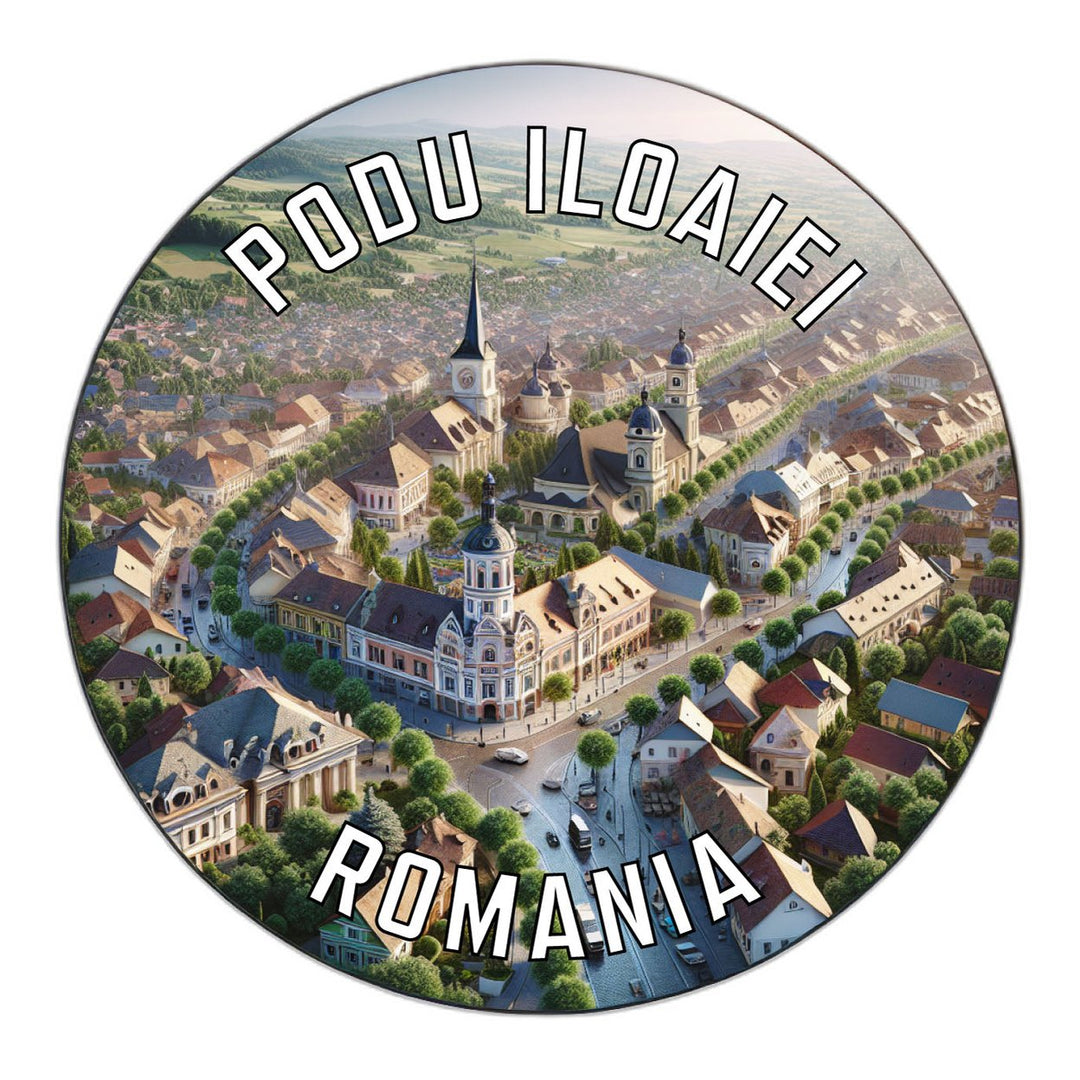 Podu Iloaiei Romania Souvenir Die Cut Flat Magnet Image 1