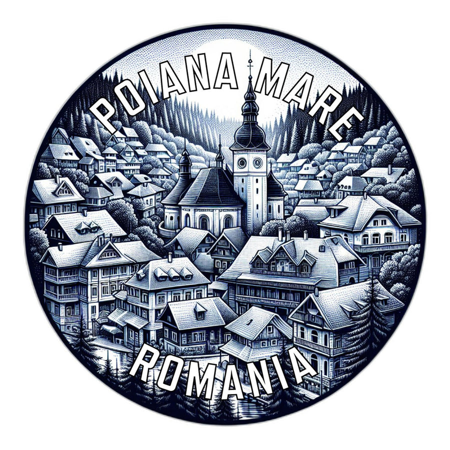 Poiana Mare Romania Souvenir Die Cut Flat Magnet Image 1