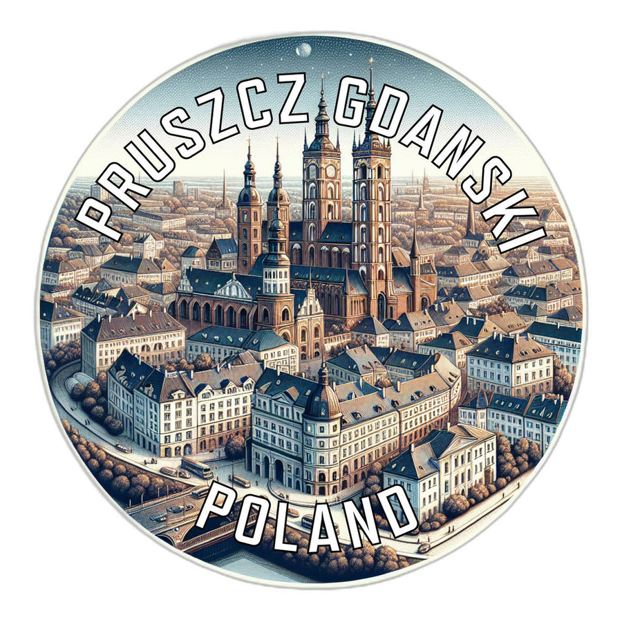 Pruszcz Gdanski Poland Souvenir Die Cut Flat Magnet Image 1