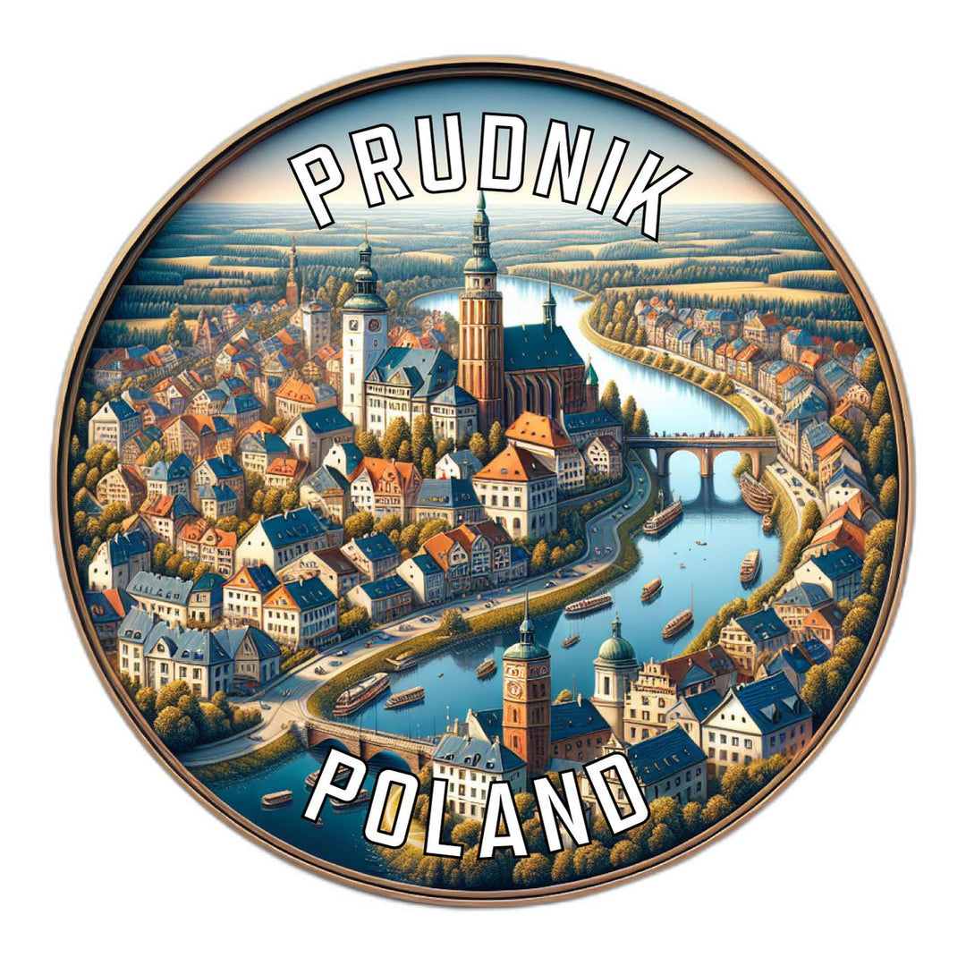 Prudnik Poland Souvenir Die Cut Flat Magnet Image 1