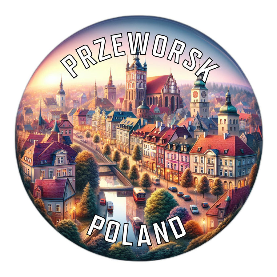 Przeworsk Poland Souvenir Die Cut Flat Magnet Image 1