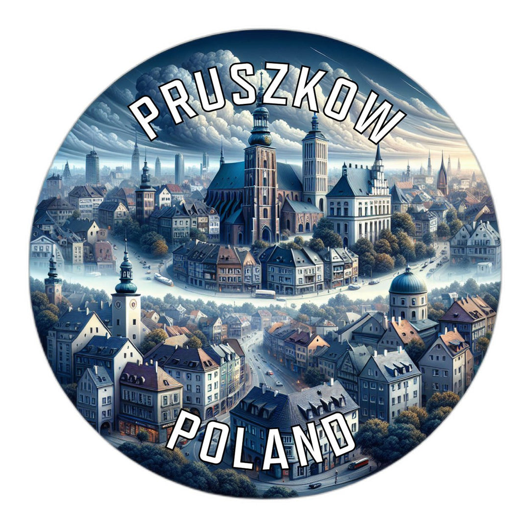 Pruszkow Poland Souvenir Die Cut Flat Magnet Image 1