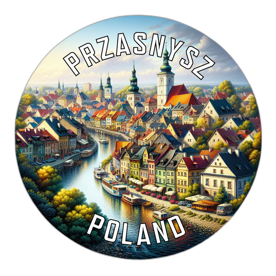 Przasnysz Poland Souvenir Die Cut Flat Magnet Image 1