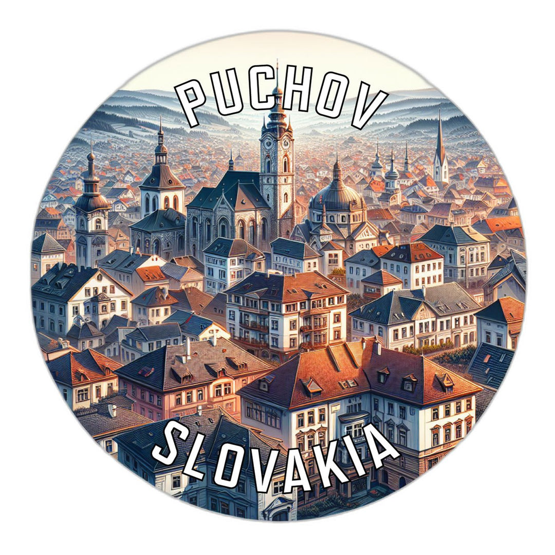 Puchov Slovakia Souvenir Die Cut Flat Magnet Image 1