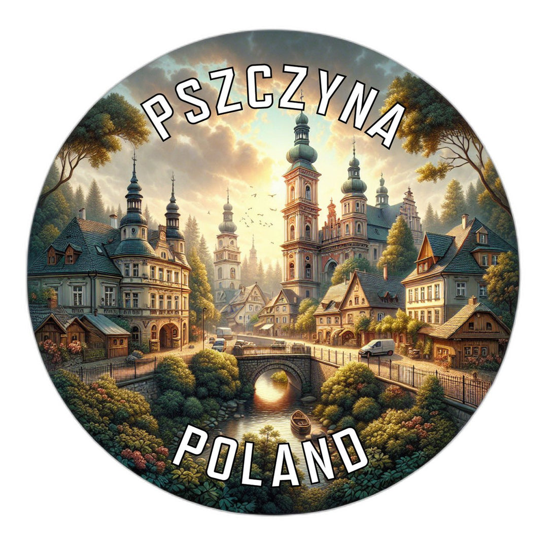 Pszczyna Poland Souvenir Die Cut Flat Magnet Image 1