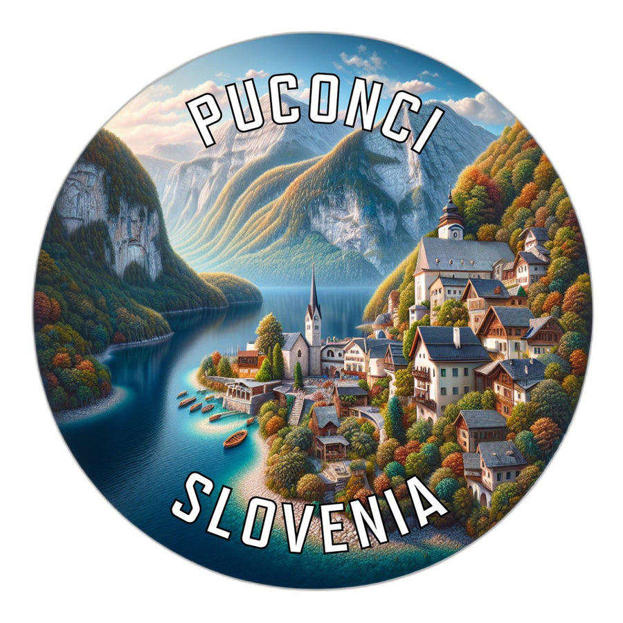 Puconci Slovenia Souvenir Die Cut Flat Magnet Image 1