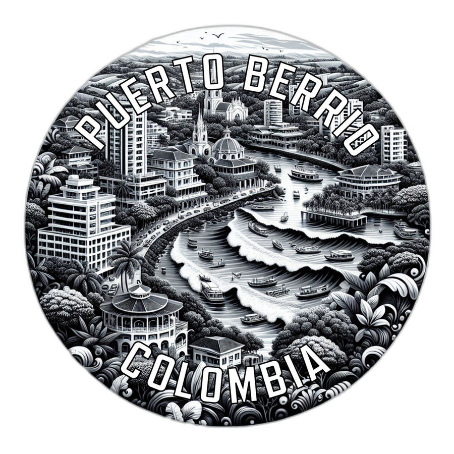 Puerto Berrio Colombia Souvenir Die Cut Flat Magnet Image 1