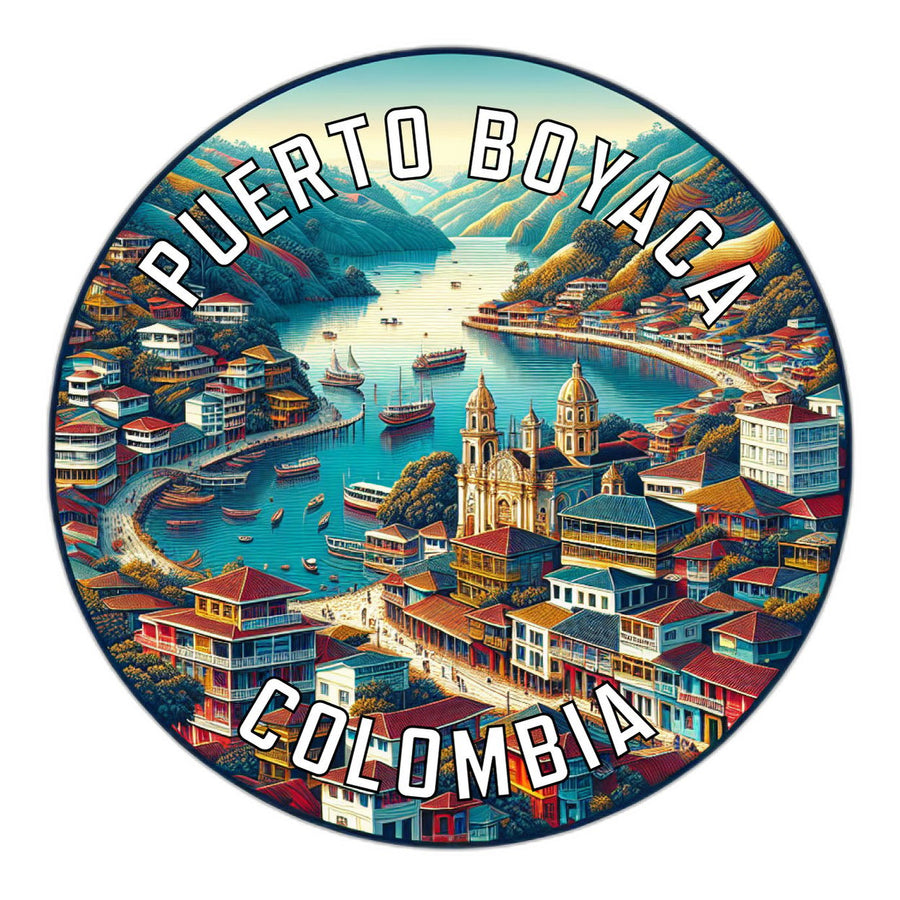 Puerto Boyaca Colombia Souvenir Die Cut Flat Magnet Image 1