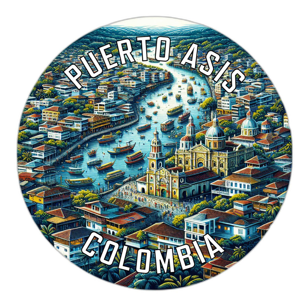 Puerto Asis Colombia Souvenir Die Cut Flat Magnet Image 1