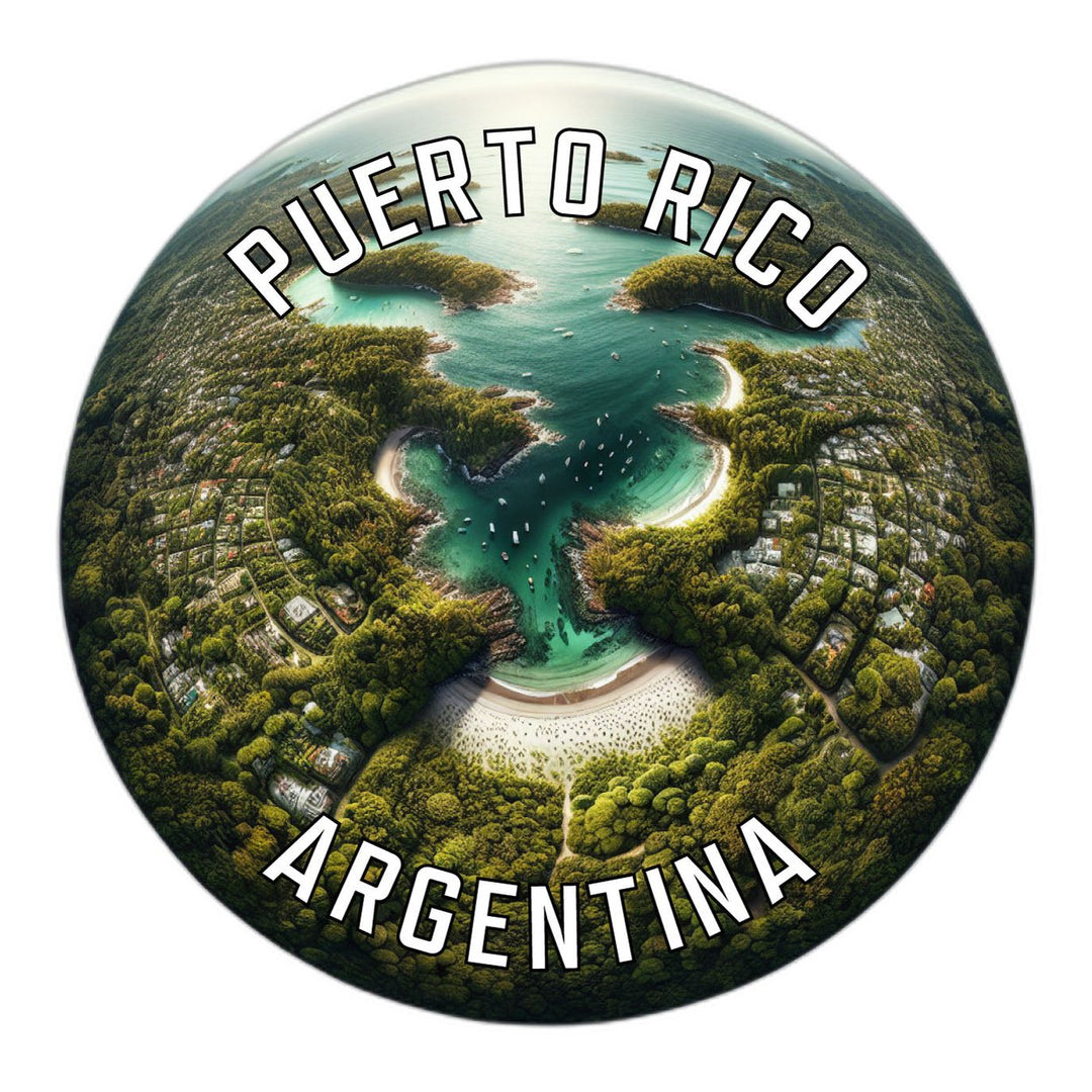 Puerto Rico Argentina Souvenir Die Cut Flat Magnet Image 1