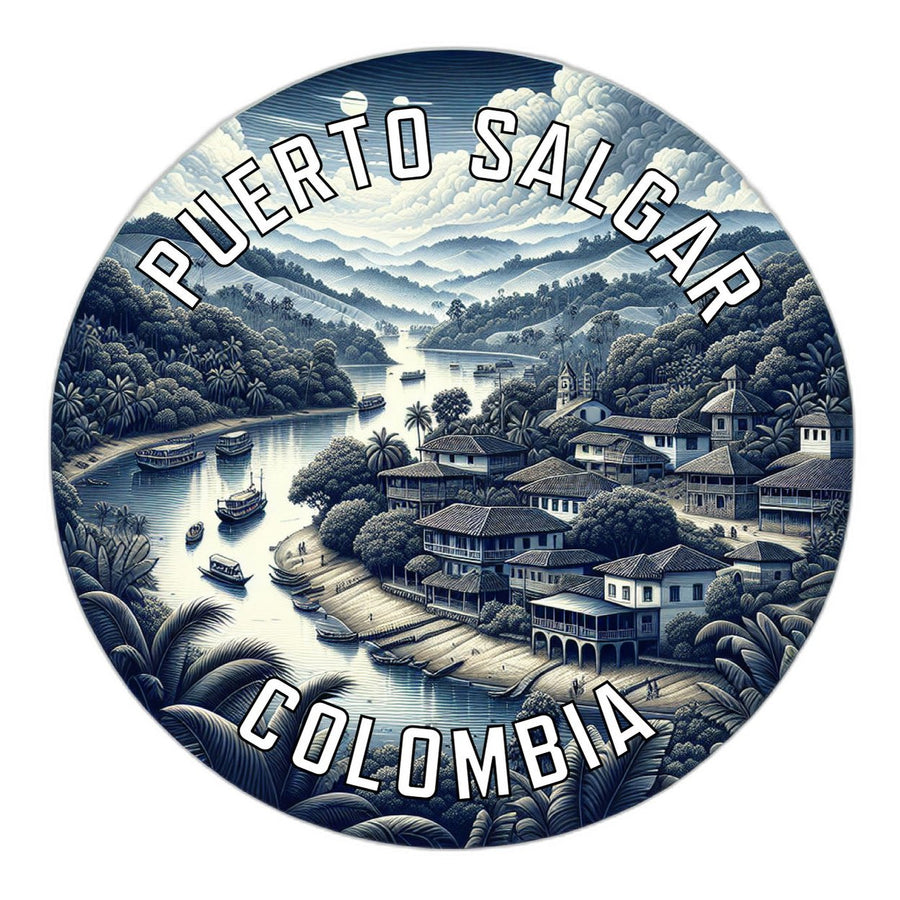 Puerto Salgar Colombia Souvenir Die Cut Flat Magnet Image 1