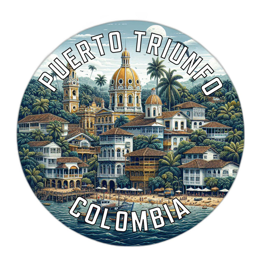 Puerto Triunfo Colombia Souvenir Die Cut Flat Magnet Image 1