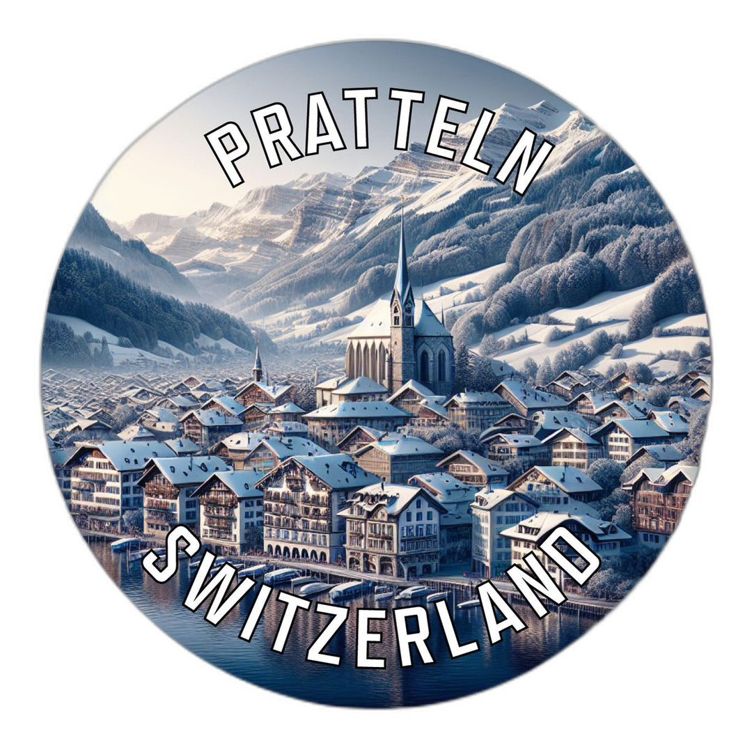 Pratteln Switzerland Souvenir Die Cut Flat Magnet Image 1