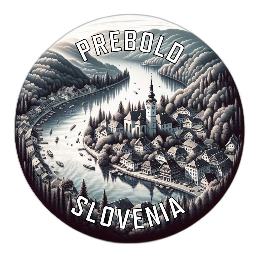 Prebold Slovenia Souvenir Die Cut Flat Magnet Image 1