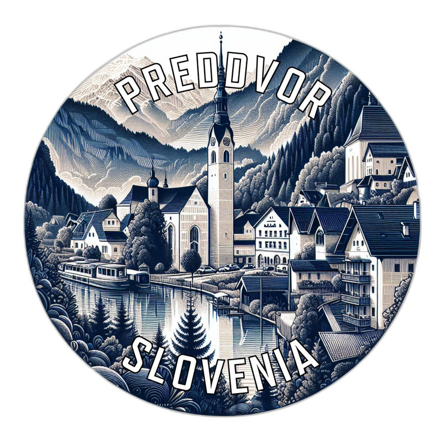 Preddvor Slovenia Souvenir Die Cut Flat Magnet Image 1