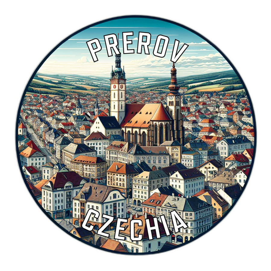 Prerov Czechia Souvenir Die Cut Flat Magnet Image 1