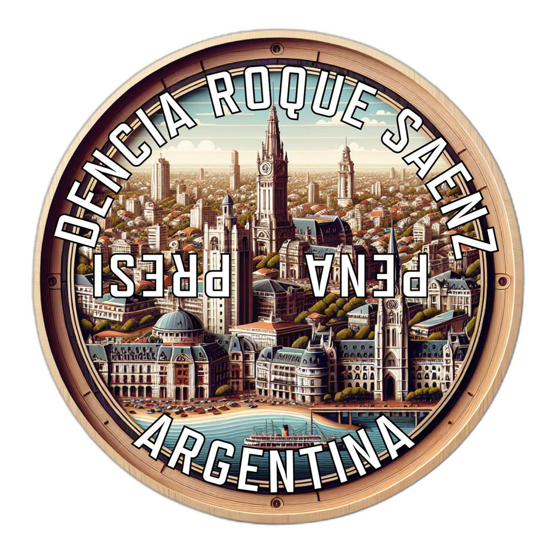 Presidencia Roque Saenz Pena Argentina Souvenir Die Cut Flat Magnet Image 1