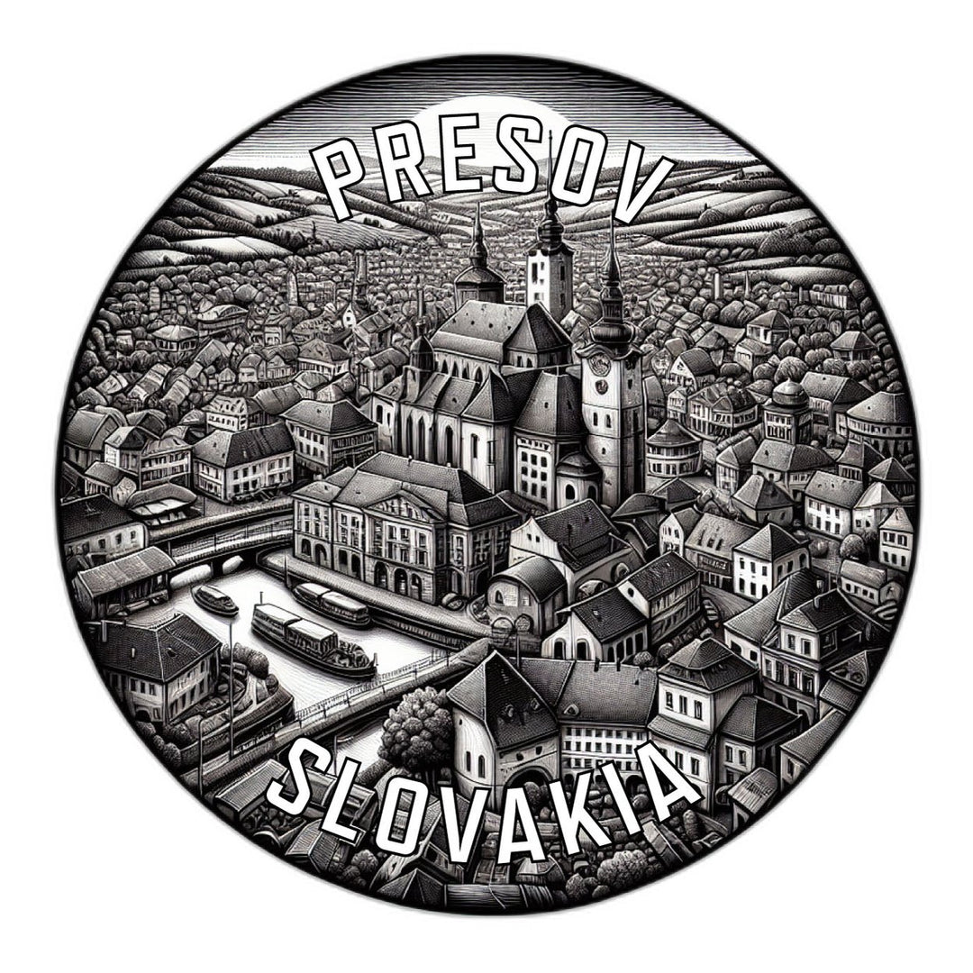 Presov Slovakia Souvenir Die Cut Flat Magnet Image 1