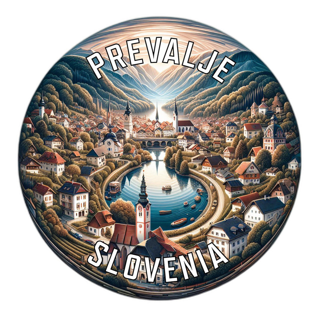 Prevalje Slovenia Souvenir Die Cut Flat Magnet Image 1