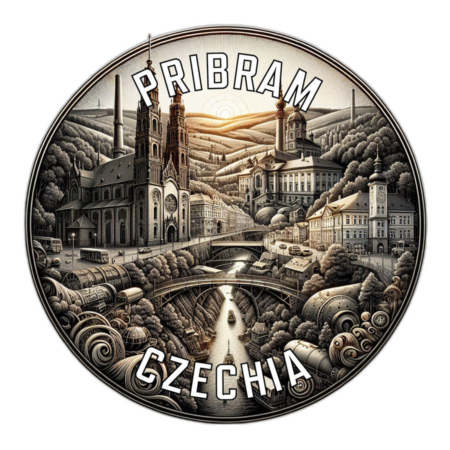 Pribram Czechia Souvenir Die Cut Flat Magnet Image 1