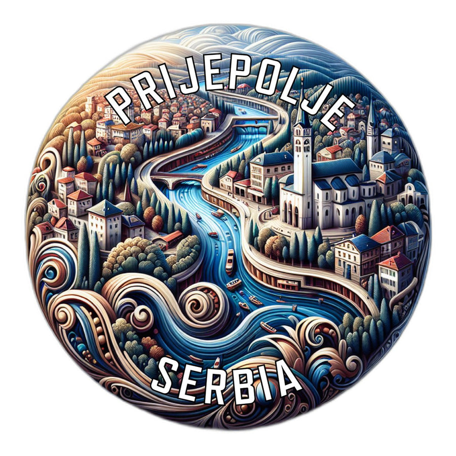 Prijepolje Serbia Souvenir Die Cut Flat Magnet Image 1