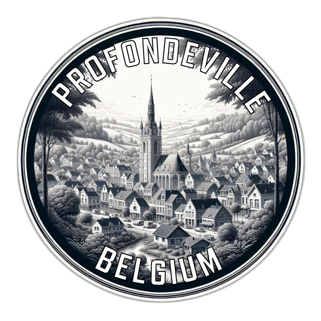 Profondeville Belgium Souvenir Die Cut Flat Magnet Image 1