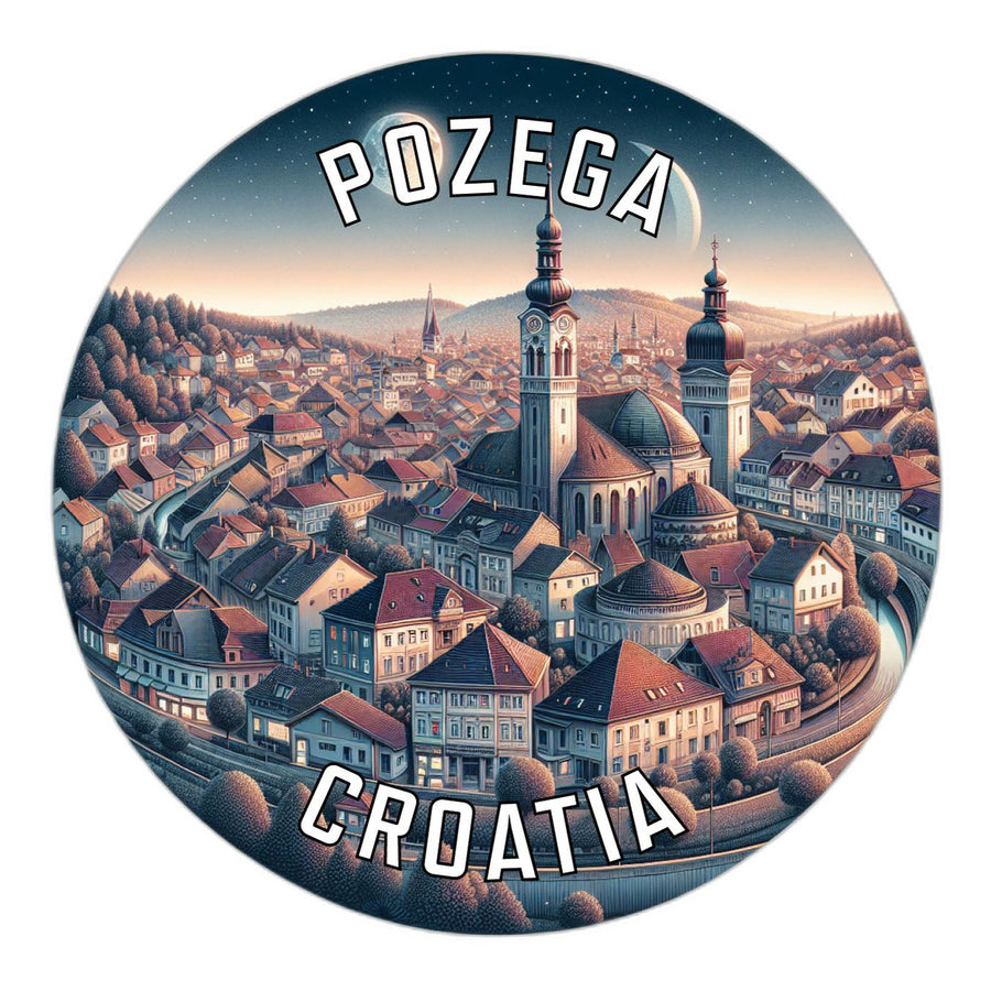 Pozega Croatia Souvenir Die Cut Flat Magnet Image 1