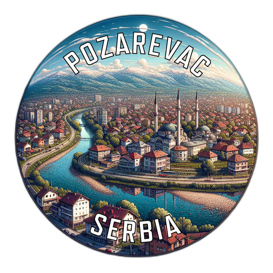 Pozarevac Serbia Souvenir Die Cut Flat Magnet Image 1