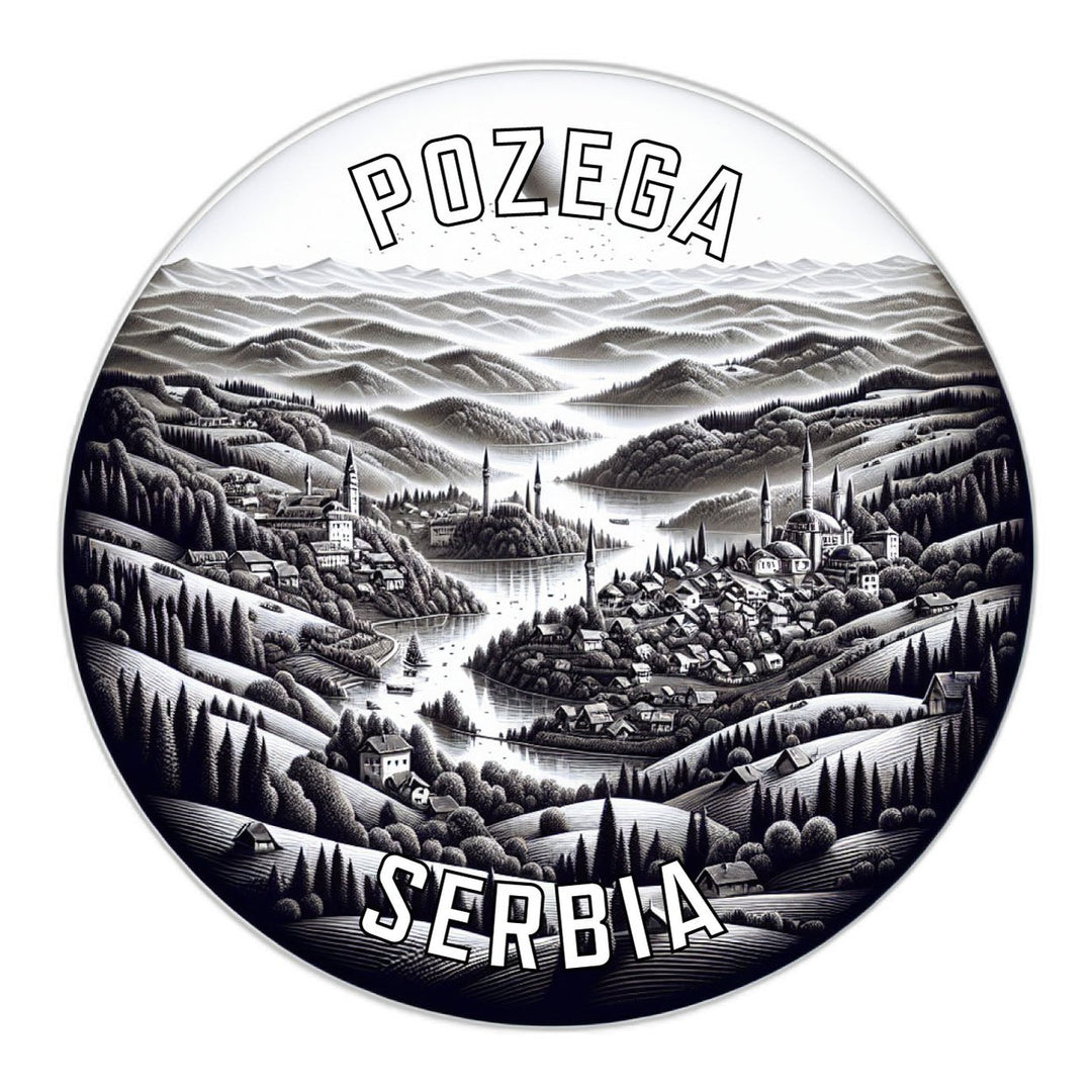 Pozega Serbia Souvenir Die Cut Flat Magnet Image 1