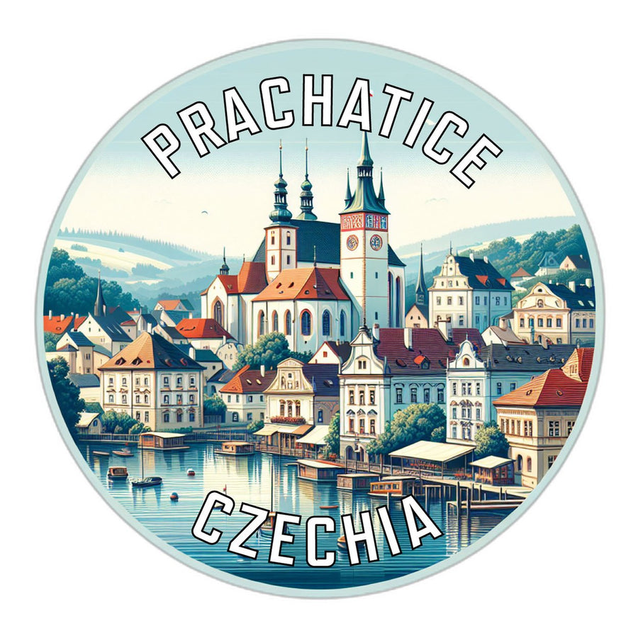 Prachatice Czechia Souvenir Die Cut Flat Magnet Image 1