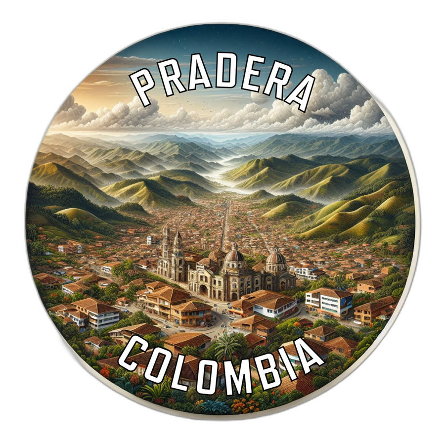 Pradera Colombia Souvenir Die Cut Flat Magnet Image 1