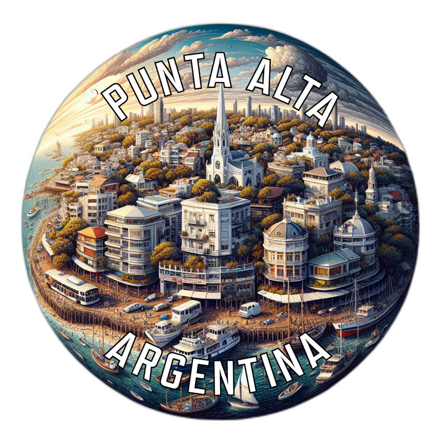 Punta Alta Argentina Souvenir Die Cut Flat Magnet Image 1