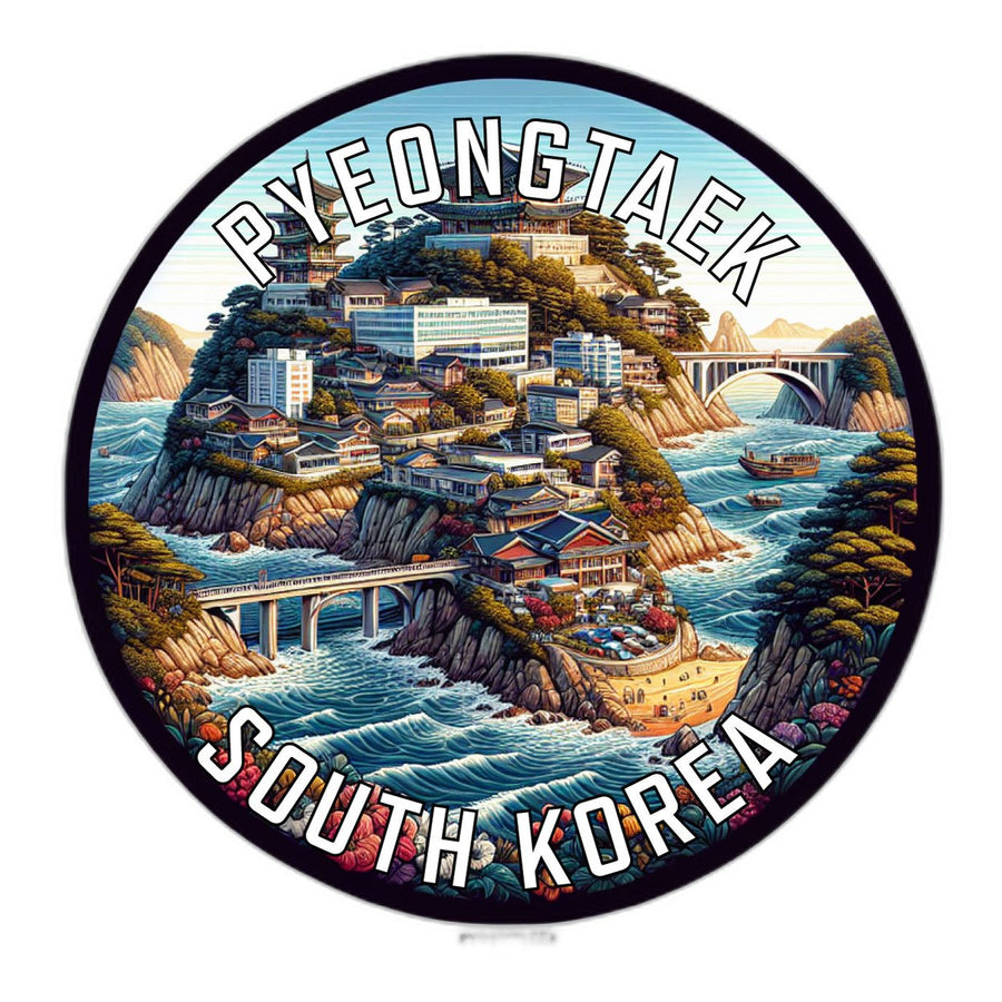 Pyeongtaek Korea South Souvenir Die Cut Flat Magnet Image 1